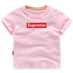 Supreme 子供服 Tシャツ 短袖 夏着 ベビーパジャマ 普段着 シュプリーム子供ジャージ 短袖 キッズ 子供服