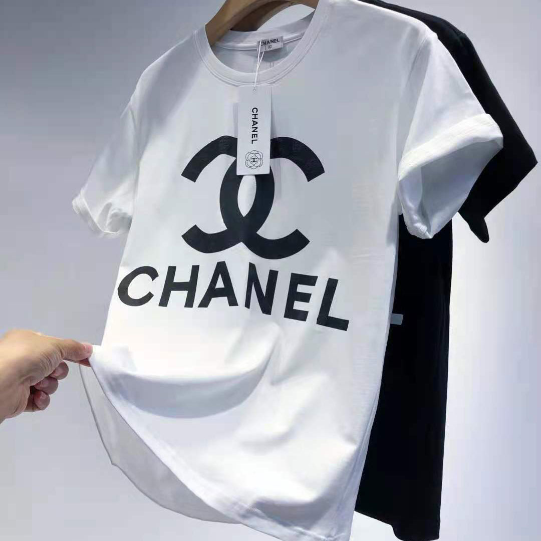 くすみ水色 CHANEL Tシャツ - 通販 - www.damlamebel.org.az