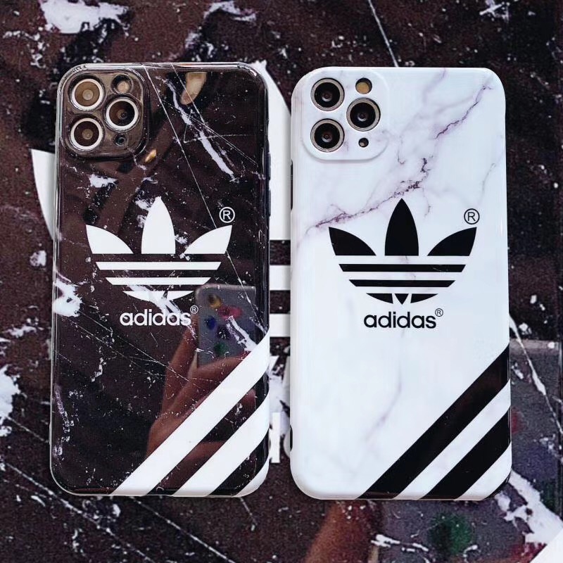 Adidas Iphone 11pro Maxケース ペア 大人気 アディダス アイフォン11 11pro携帯ケース 大理石紋