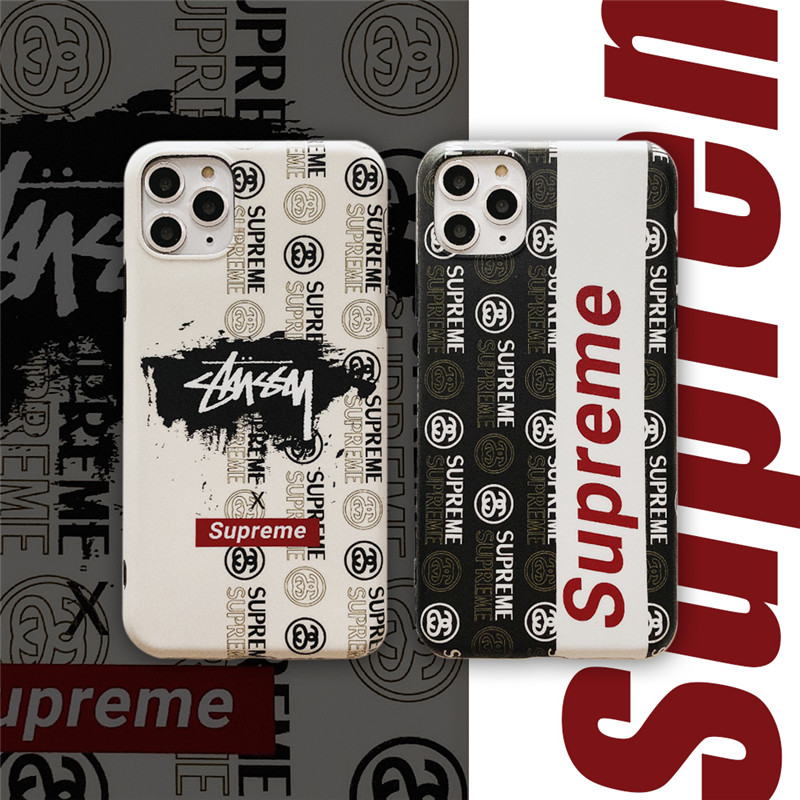 Supreme アイフォン 11pro Max Seケース 人気 メンズ Stussy シュプリーム アイフォン11 11proケース シリコーン製