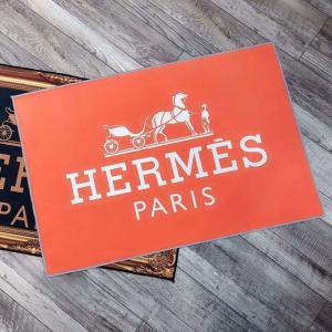 ブランド HERMES ラグ カーペット オシャレ エルメス 絨毯 北欧 高級感 Hermes 玄関マット 激安 リビングマット
