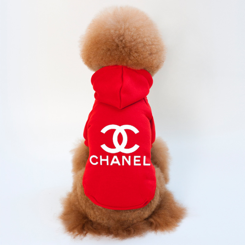 シャネル ペットパーカー オシャレ Chanel ペット服 ブランド ドッグウェア Chanel 犬服 プリントロゴ 激安