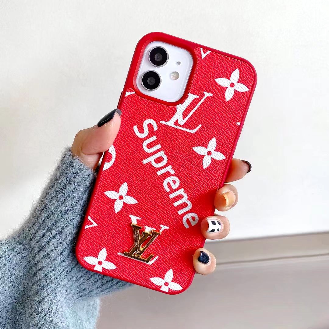 Supreme ルイヴィトン コラボ Iphone 12pro Max 12proケース ブランド Lv アイフォン12 12miniケース 男女兼用