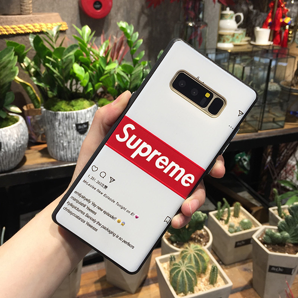 ブランドアイフォンx ケースsupreme 高級 Galaxy S9 S9 ペアケースギャラクシーs9 S8 カバー