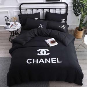 CHANEL 寝具4点セット 掛け布団カバー寝具セット 4点 縫い目なし敏感肌