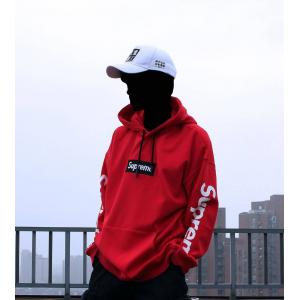 ~Supreme~ ホワイトパーカー肉厚 L 裏起毛　シュプリームパーカー