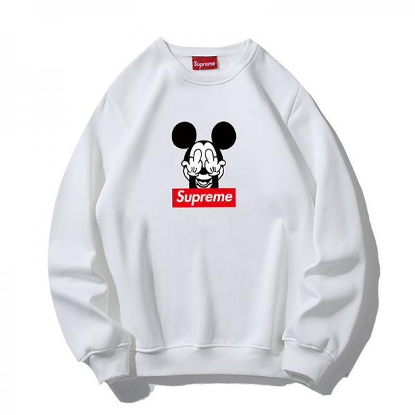 シュプリーム mickey コラボ トレーナー オシャレ supreme 裏起毛 ...