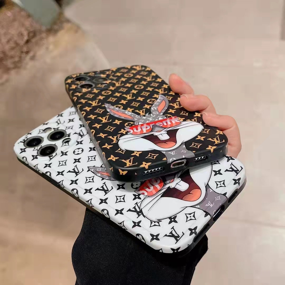 Louis Vuitton Supreme collaboration iphone 13/13 pro max case bear