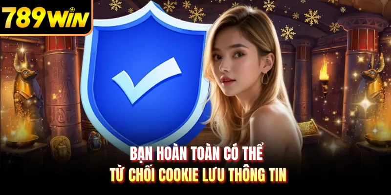 Bạn hoàn toàn có thể từ chối cookie lưu thông tin